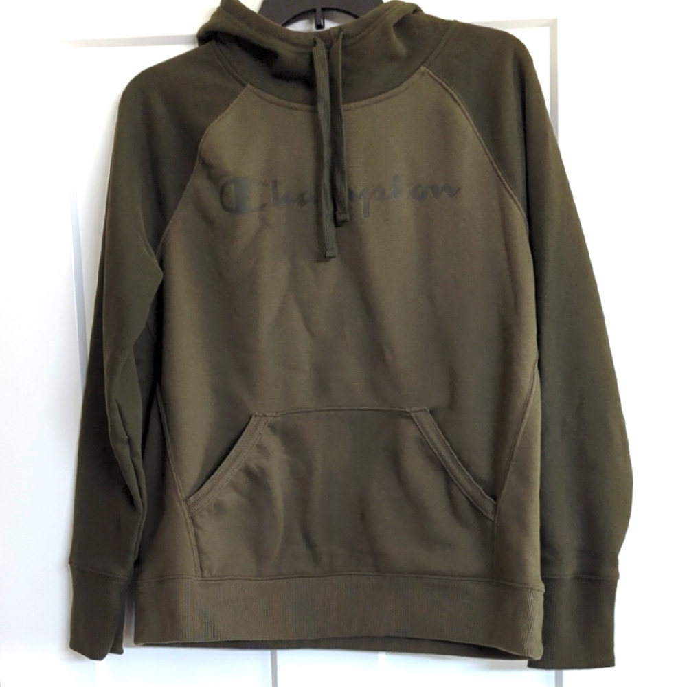 Champion Olive Two-Toned Hoodie